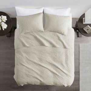 Madison Park -  Coverlet Set Solid Lightweight Antimi Cream